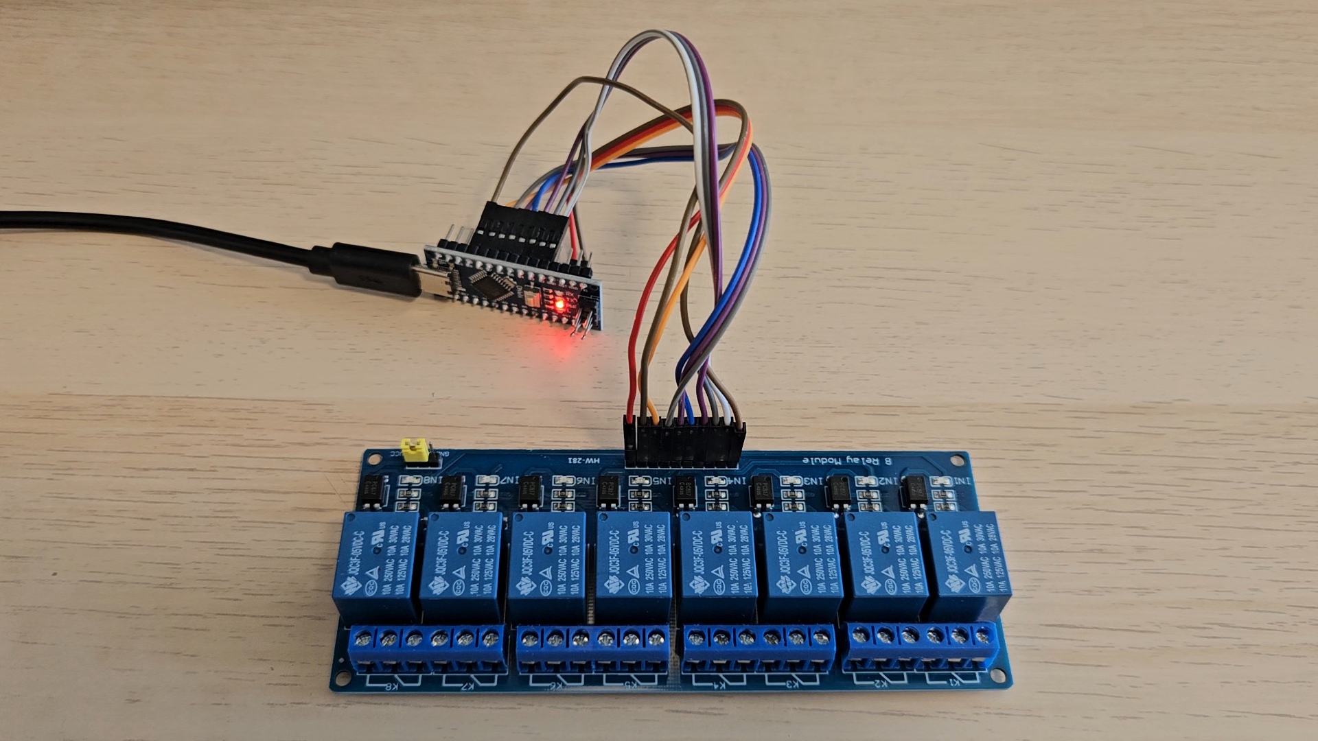 Controlling an 8-Channel Relay with Arduino Nano